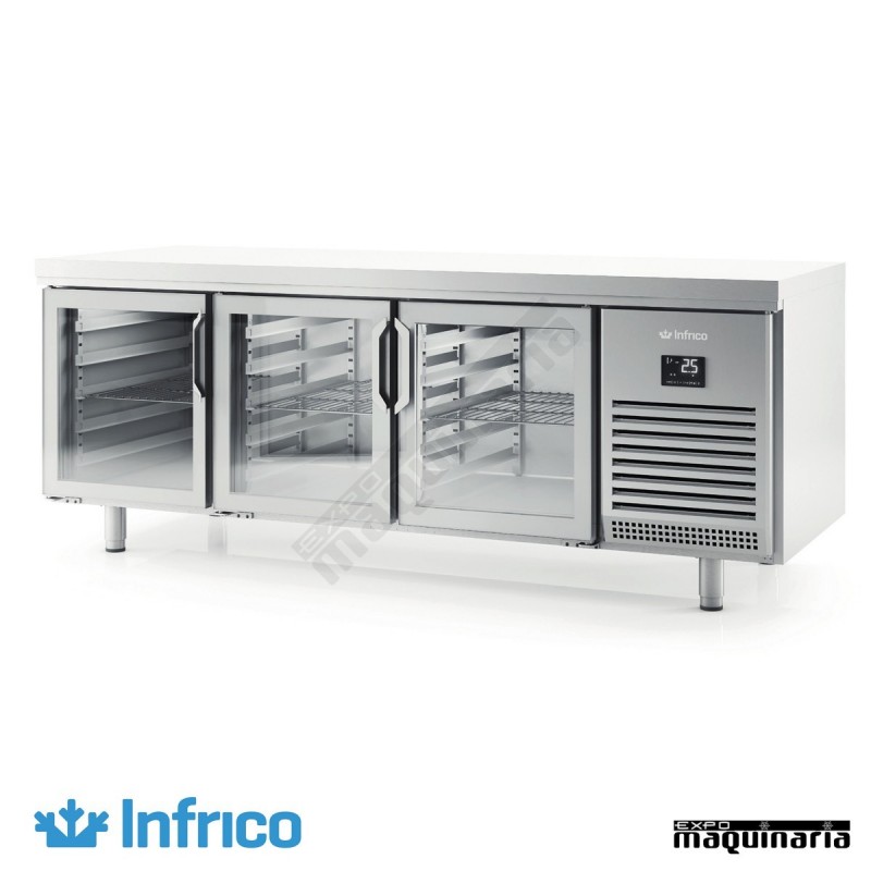 Mesa refrigerada P. cristal (196 x 60 cm) BMPP 2000 CR