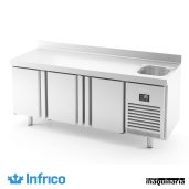 Mesa refrigerada con fregadero (196 x 60 cm) BMPPF 2000 II