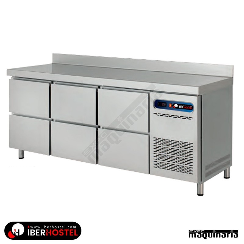 Mesa refrigerada 200x60cm 6 cajones IH8013111