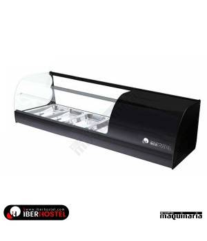 Vitrina doble fria 4 bandejas y estante IBER-4/2