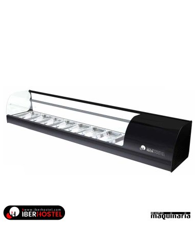 Vitrina doble fria 8 bandejas y estante IBER-8/2