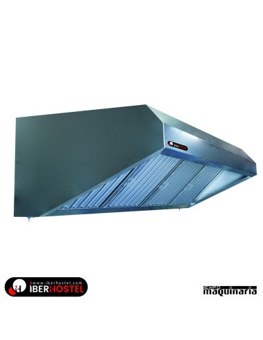 Campana extractora profesional mural sin motor 2065mm Largo