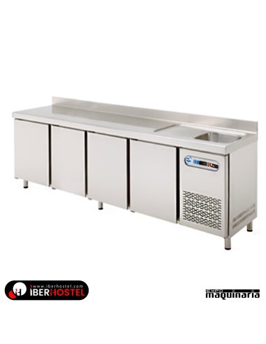 Mesa fria GN con fregadero 224x70cm IH8073106