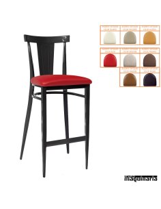 Taburete para bar asiento tapizado IM185-T