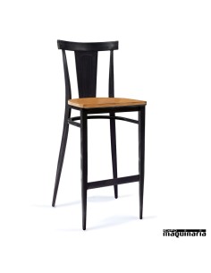 Taburete para bar asiento madera laminado IM185-M