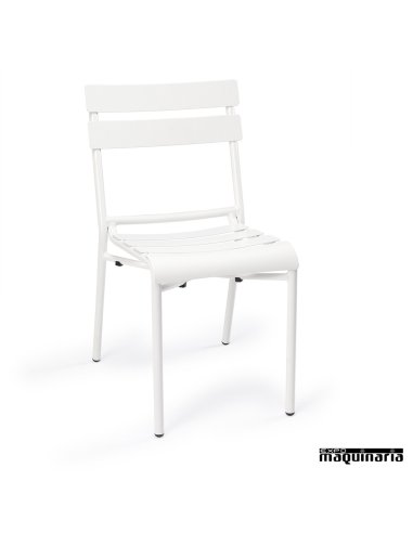 Sillas de terraza de aluminio IM4424 blanco
