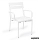 Sillones exterior de aluminio blanco IM4423