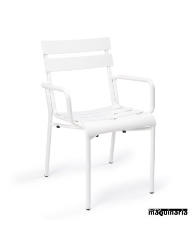 Sillones exterior de aluminio blanco IM4423