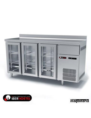Mesa refrigerada alta 3 puertas cristal IH8033105