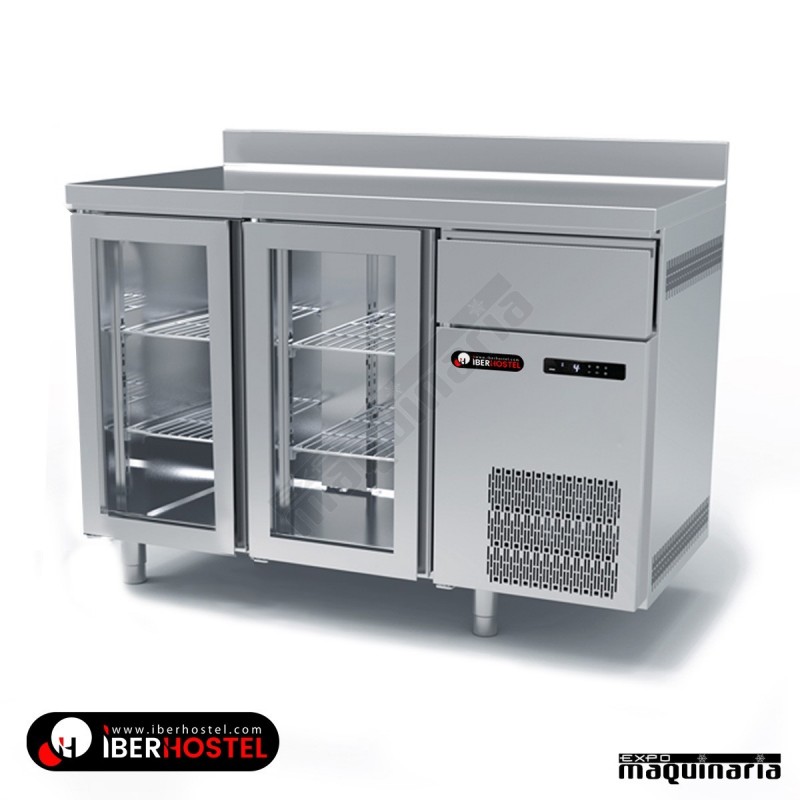 Mesa refrigerada alta 2 puertas cristal IH8033104