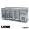 Mesa refrigerada alta 4 puertas cristal IBER-FM250C-R