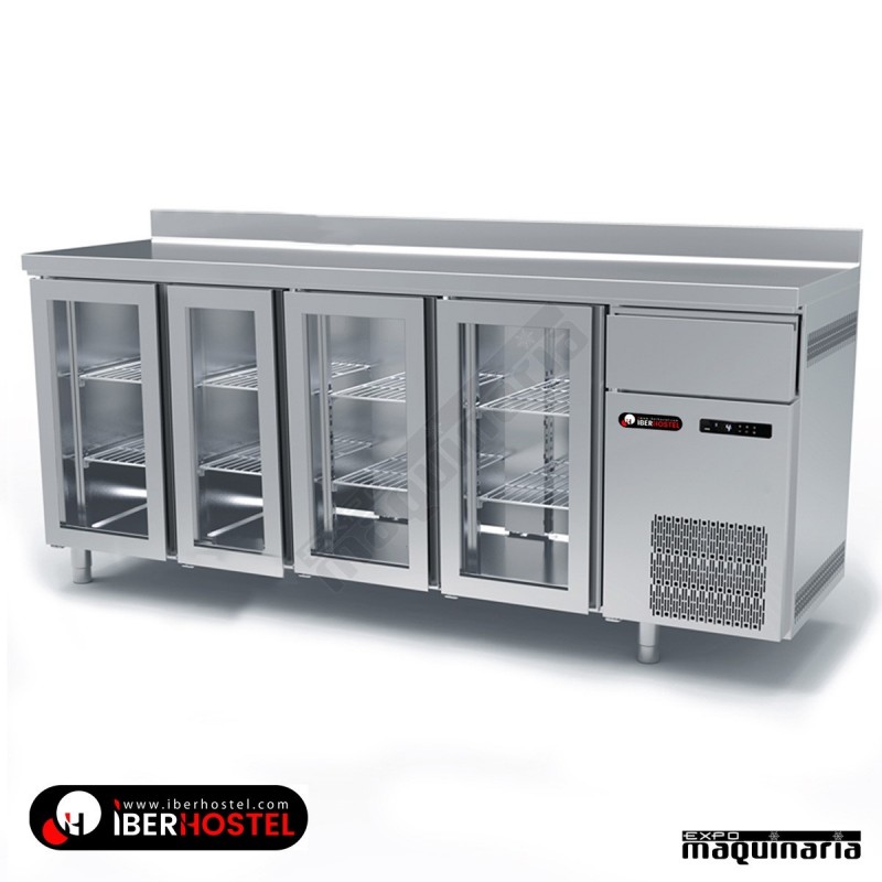 Mesa refrigerada alta 4 puertas cristal IH8033106