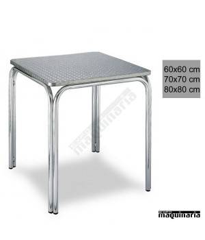 Mesa aluminio cuadrada apilable 3R82AL