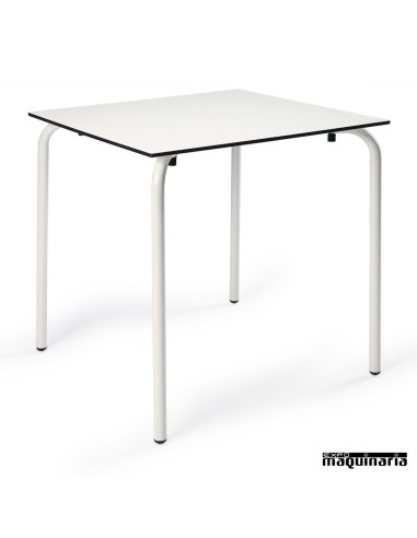 Mesa apilable blanca compact pata redonda IM8277CO
