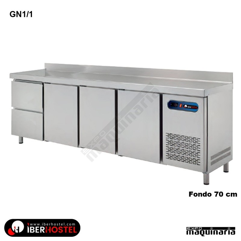 Mesa refrigerada 250x60cm 3 puertas 2 cajones IH8013112