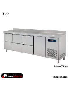 Mesa refrigerada GN1/1 de 1 puerta 6 cajones IH8073114