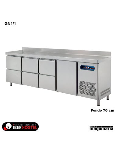 Mesa refrigerada GN1/1 de 1 puerta 6 cajones IH8073114