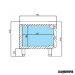 Mesa refrigerada baja esquema (140 x 65 cm) MSG 1400 cajones