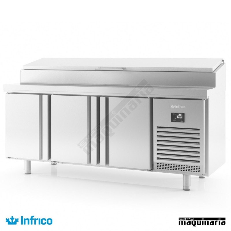 Mesa refrigerada ensaladas (196x70 cm) BMGN1960EN 