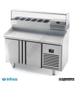 Mesa refrigerada para pizzas (149 x 70 cm) INMPG 1490