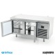 Mesa refrigerada pasteleria Central-cristal (161,8x80 cm) MR1620PDCR