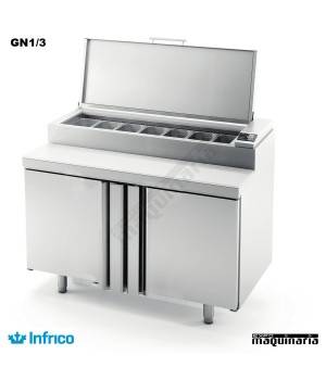 Mesa refrigerada para ensaladas (98 x 86 cm) MEV1000