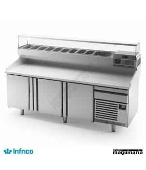 Mesa refrigerada para pizzas (230,5 x 80 cm) MP 2300