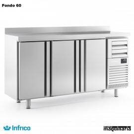 Mesa refrigerada alta (196 x 60 cm) FMPP 2000 II