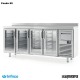 Mesa refrigerada alta puerta cristal(2452 x 600 cm) FMPP 2500 CR