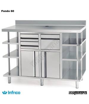 Mueble Cafetero Inoxidable INMCAF 1500