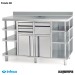 Mueble Cafetero Inoxidable  Infrico MCAF 2000 perfil