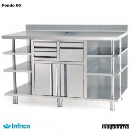 Mueble Cafetero Inoxidable Infrico MCAF 2500