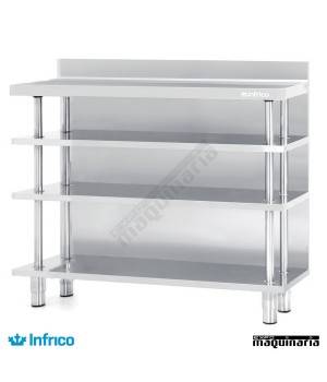  Estantería Tras-barra acero inox. ME 30/1500