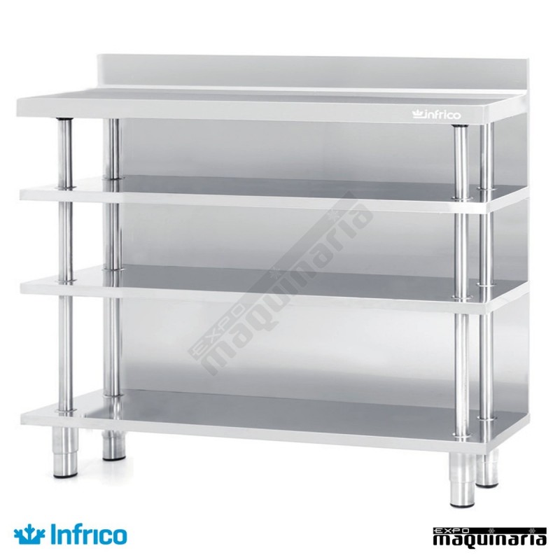  Estantería Tras-barra acero inox. ME 30/1500