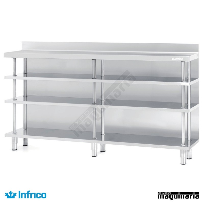  Estantería Tras-barra acero inox. ME 30/2500