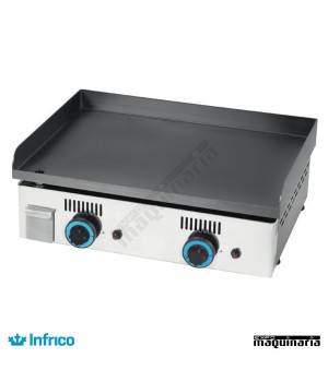 Plancha a gas Infrico PG60S Snack -12 mm.