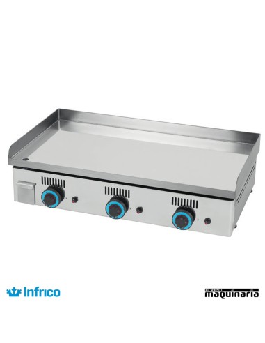 Plancha a gas IN PG80NC CROMO-DURO -15mm.