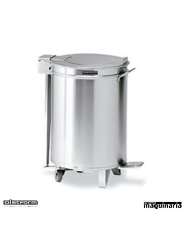 Cubo con ruedas y tapa 