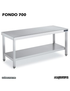Mesa Acero Inoxidable Central Ancho 700 2