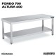 Mesa Acero Inoxidable Altura 600 Central Ancho 700