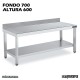 Mesa Acero Inoxidable Altura 600 Mural Ancho 700