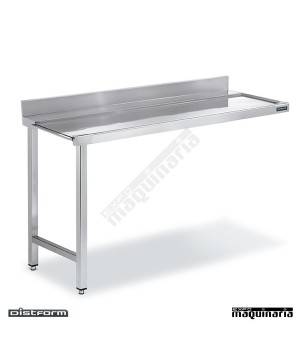 Mesa acero inox Entrada/Salida central de Lavavajillas 