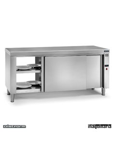Mesa caliente central inox fondo 600 2