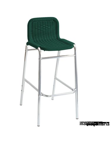 Taburete bar verde aluminio 5R73 