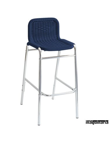 Taburete bar azul aluminio 5R73 