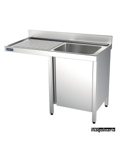 Fregadero industrial inox. mueble, hueco lavavajillas Fondo 700 2