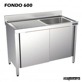 Fregadero con mueble 1 cubeta y escurridor 120x60