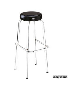 Taburete 5R16T de tubo acerado asiento tapizado 2