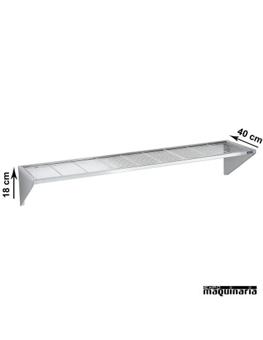 Estantería campana mural de acero inox fondo 38 cm DIF0200101