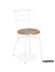 Silla Bar tubo acero 1R01SM apilable 2